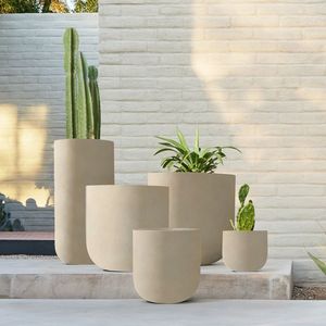 Large Rectangular Vietnam Concrete <b>Planter</b> Box Heavy Duty GFRC Trough For Commercial Landscaping Streetscape Wholesale - Product Image 2