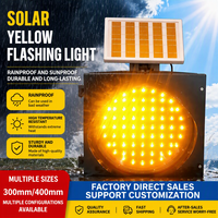 Vente en gros d'usine : Feux clignotants solaires jaunes à commande lumineuse, feux de signalisation, feux clignotants pour les croisements routiers
