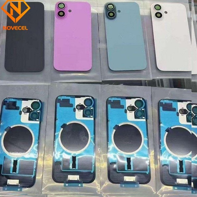 Mobile Phone Housing for iPhone 17Pro/17Pro Max /17/17Air 16 15 Rear Back Battery Case with Logo NFC Wireless Magnet Replacement
