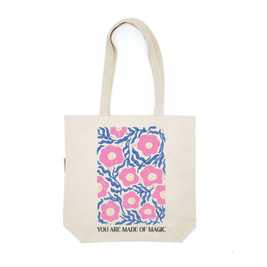 Sac fourre-tout en toile de coton personnalisable pour femmes Design esthétique pour les courses et l'épicerie recyclable avec impression de logo personnalisé - Product Image 3