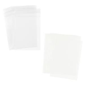 Poche transparente verticale auto-adhésive en PP pour cartes à collectionner 35PT Safe Display Storage Collector Sleeves - Product Image 4