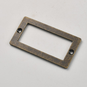 Business Card Holder Bronze Zinc Alloy Drawer <b>Frame</b> Durable Antique Style - Product Image 2