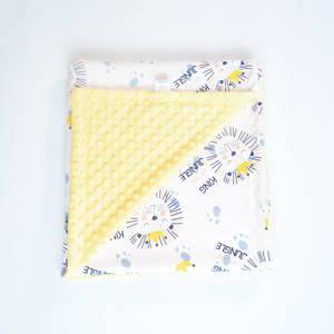 Couverture pour bébé personnalisée, polyester, points minky, velours doux, couverture en polaire pour nouveau-né, couverture pour bébé toute saison 200TC - Product Image 3