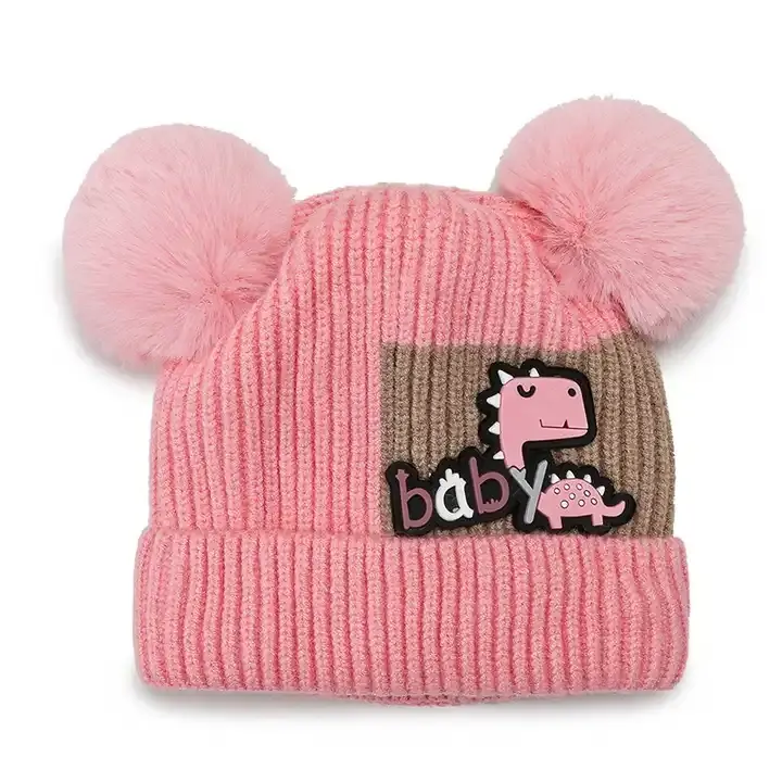 Cappelli morbidi caldi a maglia cappelli per bambini carini pesanti invernali per neonati per bambini e ragazzi e ragazze