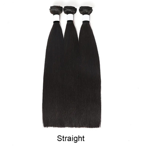 100% Extension de tissage de cheveux vierges droits en vrac humains sans traitement chimique simple Double dessiné crépus pour la tresse des femmes noires - Product Image 2