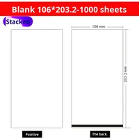 Papel Térmico para Uso Industrial, Etiquetas de Envío Modelo 106*177-1000, Forma Rectangular, Negro, Resistente a Arañazos, para Comercio Electrónico Taobao