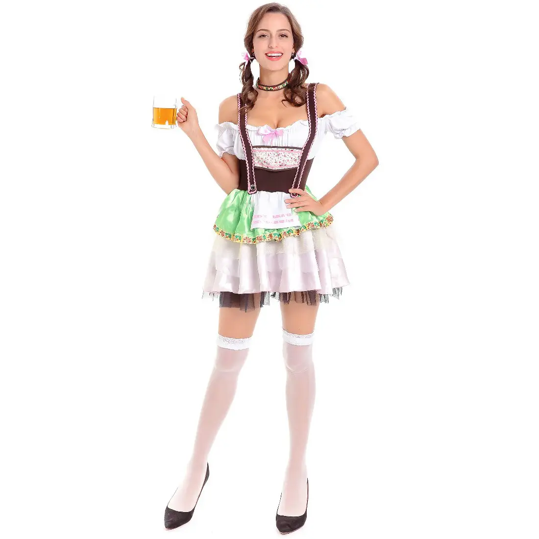 Nhà Máy Giá Oktoberfest Maid Trang Phục Lễ Hội Bia Ăn Mặc Với Tạp Dề Halloween Đảng Ăn Mặc