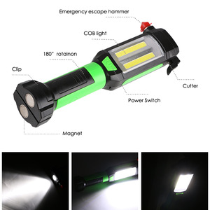QXMOVING lampe de poche LED Rechargeable lampe de travail Portable USB aimant intégré Camping extérieur <span class=keywords><strong>voiture</strong></span> Inspection lampe de poche torche - Product Image 2