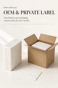 Serviettes en papier blanches pliées en C, 150 feuilles par paquet, distribution feuille par feuille, pour toilettes commerciales - Product Image 2
