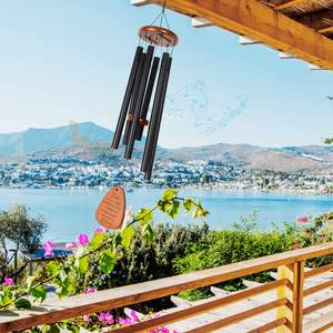 庭のパティオのための屋外の倉庫スポットなだめるようなメロディックトーンの死別ギフト木製のシンパシー記念風のチメ - Product Image 6