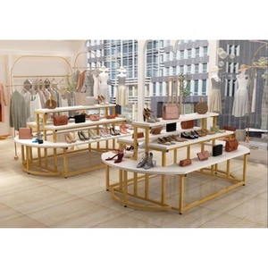 Stand <span class=keywords><strong>Display</strong></span> Sepatu & Tas Gaya Cina Merk SEM 3-Tingkat Multi-Layer untuk Pusat Perbelanjaan - Product Image 3