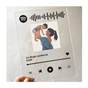 Custom Spotify Premium Glas Foto Acryl Lied Spotify Plaque Acryl Muziek Stand Acryl Teken