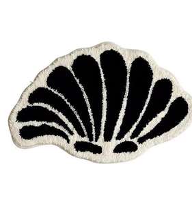 שטיח מותאם אישית בצורת קטיפה 3D מטופח רחיץ שטיח מעטפת משובץ מחצלת אמבטיה מחצלות לאמבטיה מיקרופייבר מונעות החלקה - Product Image 2