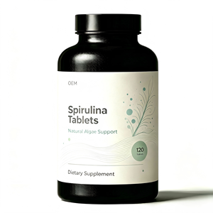 Tabletas de Espirulina de Marca Privada OEM/ODM para Apoyo Inmunológico y Antioxidantes, Ricas en Betacaroteno y Vitamina B - Product Image 1