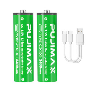แบตเตอรี่ลิเธียมไอออนแบบ2 in 1 Type-C มีสายชาร์จแบตเตอรี่ลิเธียมไอออนขนาด1.5โวลต์ AA - Product Image 1