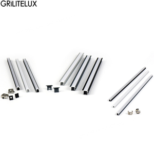 Nouveau profilé en aluminium encastré au design fin, diffuseur LED à montage dissimulé, matériau en alliage d'aluminium pour éclairage LED de meuble - Product Image 4