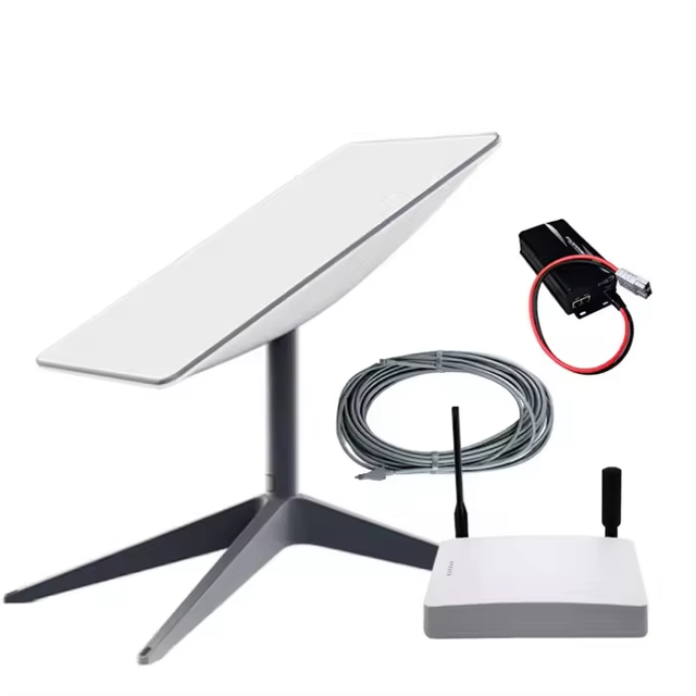 Wireless X-Satellite Communications NEW Starlink V4 Avec Kit Cpmplet Outdoor with Rectangular Dish Router and Pipe Adapter