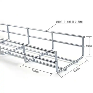 Bandeja de Cables Galvanizada por Inmersión en Caliente, Acero Inoxidable 304, Tratamiento de Pulido, Bandejas de Malla Metálica para Cables - Product Image 2