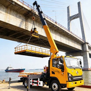 יצרן משאית עם מנוף 3 טון/6 טון רב תכליתי עם מנוף טלסקופי המותקן על משאית - Product Image 1