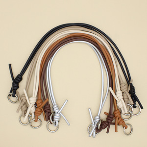 Correa de hombro ajustable de PU tejida a mano, de repuesto para bolso, estilo sencillo con diseño de nudo, correa cruzada de cuero artificial - Product Image 1