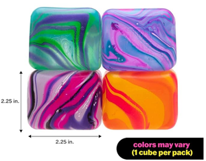 ของเล่นบีบลดความเครียด Needoh Fidget Slow Rising Maltose Ice Cube Squishy Toy รูปทรงก้อนน้ำแข็ง ทำจากซิลิโคน นุ่ม ยืดหยุ่น พกพาสะดวก ช่วยคลายความวิตกกังวล - Product Image 1