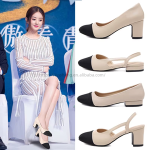 Factory New Large Size Women's Shoes in Heels After Empty Baotou Sandals Women <b>Flat</b> High Matching Color Thick Heel - Product Image 2