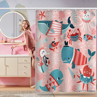 Décoration d'intérieur, ensemble de salle de bain en plastique de luxe 6 pièces avec rideau de douche, accessoires de salle de bain, accessoires pour la maison