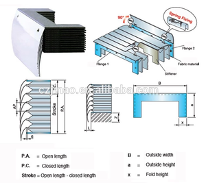 Copertura a soffietto corazzata per fisarmonica JINAO flessibile in acciaio inossidabile lamellare protezione a soffietto - Product Image 5