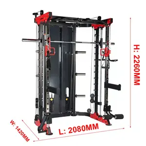 ボディ運動ケーブル商業multigymマルチスクワット電源ラック機器ジム多機能モーション機能smith機DY-6000