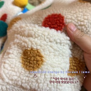 Korean Style Girls Plush Polka Dot Vest Fleece Cotton Autumn Winter Child Vest - Product Image 4