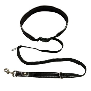 Laisse pour chien Heelipet en nylon, grande taille, élastique, extensible, réfléchissante, pour la marche et la course, avec boucle de sécurité pour voiture - Product Image 5