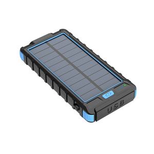 Banco de Energía Portátil Solar a Prueba de Agua para Exteriores 2021, 10000 mAh, Polímero, Doble USB, con 2 Linternas Potentes y Brújula - Product Image 3