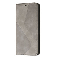 Étui portefeuille en PU à rayures S avec coque intérieure souple en TPU, 3 emplacements pour cartes, pochette à monnaie et support intégré, protection intégrale pour iPhone 17 Samsung S26 A57