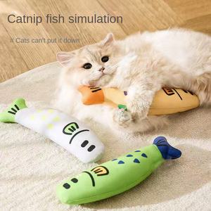 Mainan Ikan Kartun Lucu dari Plastik dengan Aroma Mint untuk Kucing Anak Kucing - Product Image 2