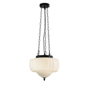 Vintage Pendelleuchte im Alten Shanghai-Stil für Westliche Restaurants, Kaffee- und Teestuben, Glas-Kunst Eingangsbeleuchtung für Ferienwohnungen - Product Image 5