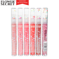 Gloss à lèvres hydratant Flower Secret Mirror Shine Dewy Shine Fine Shimmer 2ml 6.5g Modèle F140 Luxe Camouflage OEM/ODM disponible