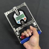 Dinamometer Genggaman Tangan Digital 300kg dengan Lebar Genggaman yang Dapat Disesuaikan, Rel Pemandu Bola, Penguji Kekuatan Tangan untuk Tes Latihan Genggaman