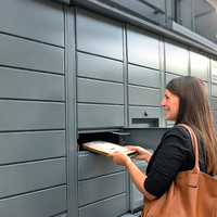 Casier à colis intelligent sans écran tactile, armoire de livraison de colis en libre-service avec code QR pour appartements communautaires intérieurs et extérieurs
