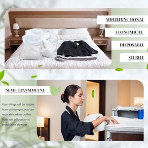 High Quality Non Woven Hotel <b>Laundry</b> <b>Bag</b> <b>Drawstring</b> <b>Bag</b> Home Washing Travel <b>Laundry</b> <b>Bag</b> - Product Image 3