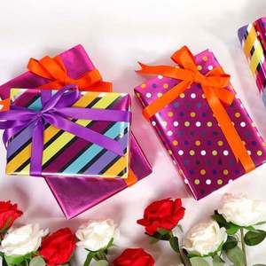 High Quality Wholesale 80G 43*300Cm Jude Coated Aluminum Wedding Favor Kraft <b>Wrap</b> Roll for <b>Food</b> Flowers - Product Image 6