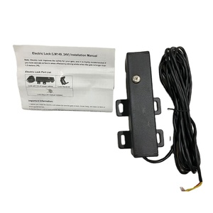 <span class=keywords><strong>Serrure</strong></span> <span class=keywords><strong>électrique</strong></span> professionnelle 24V de noir en métal <span class=keywords><strong>pour</strong></span> la porte d'oscillation de jardin - Product Image 4