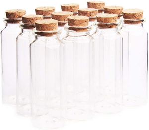 Venta al por Mayor de Frascos de Vidrio de 0.5-100 ml con Tapón de Corcho para Muestras Cosméticas, Frascos para Mensajes y Manualidades - Product Image 6