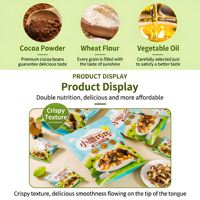 Biscuits enrobés personnalisables en gros pour enfants, en forme de champignon, saveur chocolat, croustillants, pour cadeaux et collations