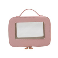 Sac cosmétique transparent en PVC personnalisé, imperméable, grande capacité, pour femmes, voyage quotidien, rangement des produits de soin de la peau et du maquillage