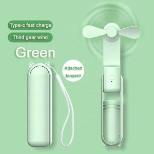 จัดส่งที่รวดเร็ว ใบมีด 3 เกียร์ ไร้เสียง 2 ใบ พัดลมขนาดเล็กพร้อมแบตสํารองไฟฉายกระจก - Product Image 6