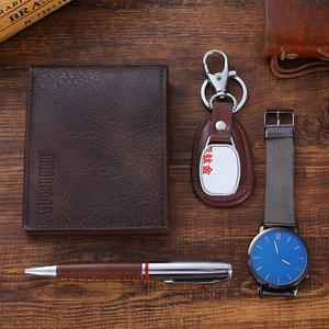 Montre à Quartz Fine pour homme, ensemble de bijoux, avec porte-clés, porte-monnaie, style décontracté, cadeau d'anniversaire pour <span class=keywords><strong>mari</strong></span> - Product Image 2