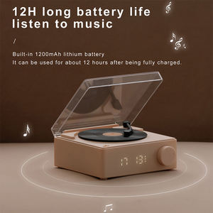 Adornos de Decoración para el Hogar, Gramófono Retro, Altavoz con <span class=keywords><strong>Disco</strong></span> Giratorio, Reproductor de Vinilo Retro, Altavoz - Product Image 5
