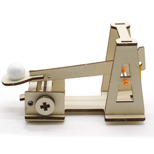 Kit d'expérimentation scientifique modèle 1 de trebuchet en bois, jouet éducatif STEM à faire soi-même pour enfants de 7 à 9 ans - Product Image 5