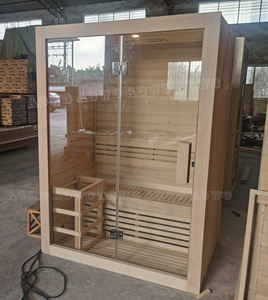 Sauna Infrarroja para 3 Personas, Película para Sauna y Estufa de Leña, Accesorios para Sauna, Chimenea de Leña de Madera Maciza - Product Image 6
