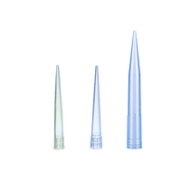 Micro embouts de pipette de laboratoire en plastique 10ul 200ul 1000ul jaune bleu stérilisé